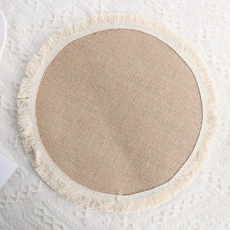 Yannee Kitchen Place Mat Heat Insulation Linen Table Mat Lace Round Decorative Placemat
Yannee Kitchen Place Mat Heat Insulation Linen Table Mat Lace Round Decorative Placemat