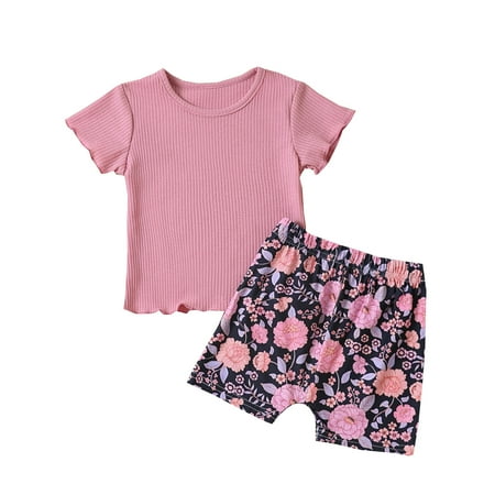 Toddler Girls Short Sleeve T-Shirt Pullover Tops Floral Printed Shorts Outfits Baby Fashion Dailywear Child Clothing
Toddler Girls Short Sleeve T-Shirt Pullover Tops Floral Printed Shorts Outfits Baby Fashion Dailywear Child Clothing