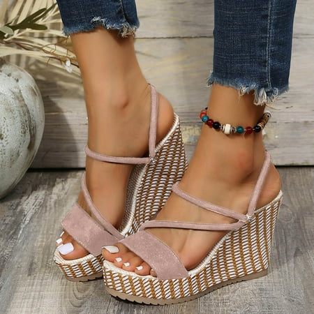Ykohkofe Ladies Shoes Summer Sandals Fashion Comfortable Thick Sole Wedge Fish Mouth Breathable Sandals
Ykohkofe Ladies Shoes Summer Sandals Fashion Comfortable Thick Sole Wedge Fish Mouth Breathable Sandals
