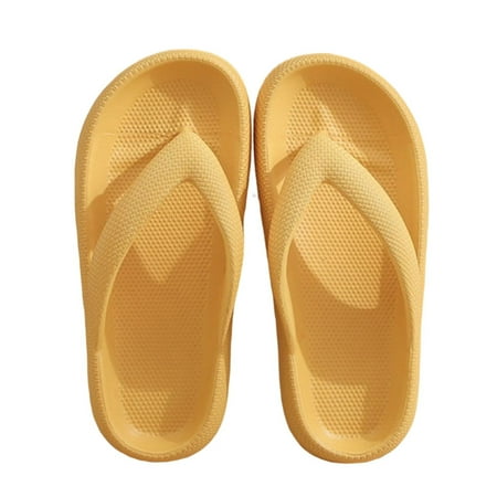Unisex Flip Flops Ultra Soft Thick Sole Slippers Non-Slip Bathroom SlippersYellow
Unisex Flip Flops Ultra Soft Thick Sole Slippers Non-Slip Bathroom SlippersYellow
