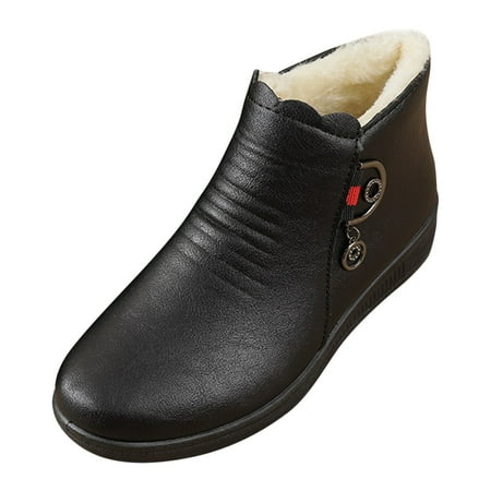 nsendm Rain Boots for Women Warm Winter Retro Women Toe Color Solid Round Flat Zipper Womens Dress Booties And Boots Black 8
nsendm Rain Boots for Women Warm Winter Retro Women Toe Color Solid Round Flat Zipper Womens Dress Booties And Boots Black 8