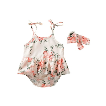 2PCs Newborn Baby Girls Summer Clothing U-neck Romper Jumpsuit Headband Infant Outfits Sets 0-24 Months
2PCs Newborn Baby Girls Summer Clothing U-neck Romper Jumpsuit Headband Infant Outfits Sets 0-24 Months