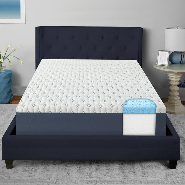 SensorPEDIC 10-Inch Firm Dual Layer Gel-Infused Memory Foam Mattress-In-A-Box - King