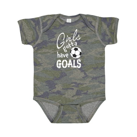 Inktastic Girls Gotta Have Goals- Soccer Gift Baby Girl Bodysuit