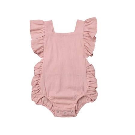Newborn Infant Baby Girls Summer Clothes One-Piece Sleeveless Cotton Ruffle Romper Bodysuit Jumpsuit Sunsuit 0-24 Months
Newborn Infant Baby Girls Summer Clothes One-Piece Sleeveless Cotton Ruffle Romper Bodysuit Jumpsuit Sunsuit 0-24 Months
