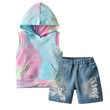 RPVATI Infant Baby Toddler Child Children Kids Clothes Hooded Short Sleeve Tank Top + Shorts Summer 2 Pieces Outfits Set
RPVATI Infant Baby Toddler Child Children Kids Clothes Hooded Short Sleeve Tank Top + Shorts Summer 2 Pieces Outfits Set