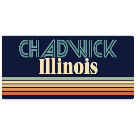 Chadwick Illinois 5 x 2.5-Inch Fridge Magnet Retro Design