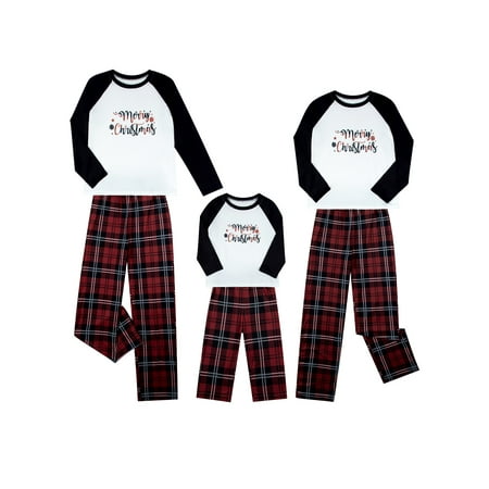 Gwiyeopda Matching Family Pajamas Sets Christmas Letter Print Top and Plaid Pants Sleepwear
Gwiyeopda Matching Family Pajamas Sets Christmas Letter Print Top and Plaid Pants Sleepwear