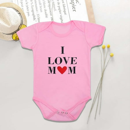 TUOBARR Toddler Baby Girls Boys Short Sleeve Letter Print T-Shirt Jumpsuit Romper Pink (0-24Months)
TUOBARR Toddler Baby Girls Boys Short Sleeve Letter Print T-Shirt Jumpsuit Romper Pink (0-24Months)