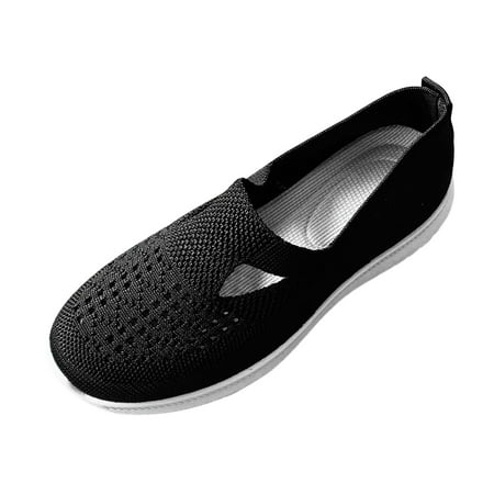 Sneakers for Women Solid Color Breathable Knitted Mesh Flat Bottomed Casual Sports Shoes
Sneakers for Women Solid Color Breathable Knitted Mesh Flat Bottomed Casual Sports Shoes