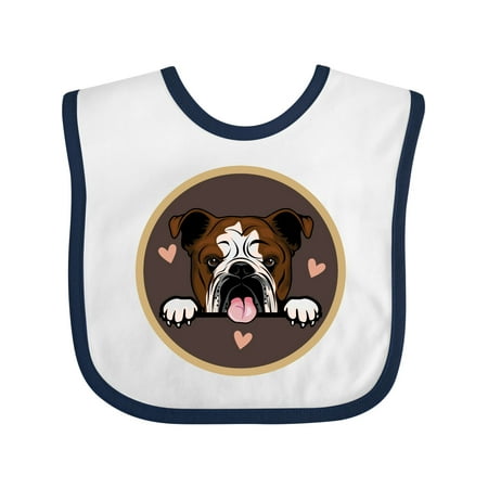 Inktastic English Bulldog Gift for Dog Lover Gift Baby Girl Bib