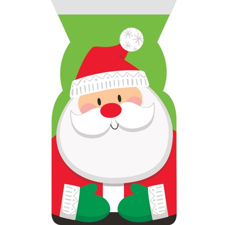 Santa 9" x 5" Cello Bag with Zipper/Case of 144