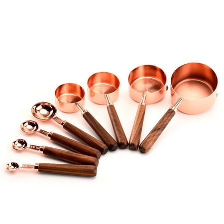 Journey 8 Pcs Stainless Steel Wooden Handle Measuring Cup Spoon Professional Kitchen Tool Sugar Salt Flour(8-piece Set In Rose Color Box)
Journey 8 Pcs Stainless Steel Wooden Handle Measuring Cup Spoon Professional Kitchen Tool Sugar Salt Flour(8-piece Set In Rose Color Box)