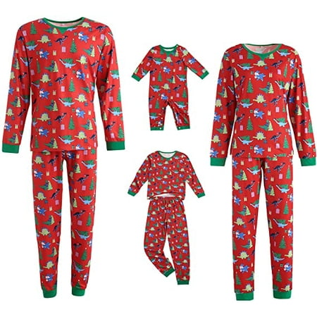 Family Christmas Pjs Matching Sets Long Sleeve Round Neck Christmas Theme Christmas Tree Dinosaurs Prints Tops Pants Sleepwear
Family Christmas Pjs Matching Sets Long Sleeve Round Neck Christmas Theme Christmas Tree Dinosaurs Prints Tops Pants Sleepwear