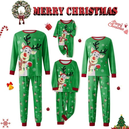 Christmas Family Matching Pajamas Sets Reindeer Print Tops Pants Xmas Holiday Sleepwear Loungewear Jammies Pjs Outfit
Christmas Family Matching Pajamas Sets Reindeer Print Tops Pants Xmas Holiday Sleepwear Loungewear Jammies Pjs Outfit