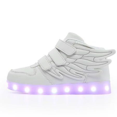 JJtiger High top wings colorful LED light shoes children s shoes luminous shoes skateboard shoes
JJtiger High top wings colorful LED light shoes children s shoes luminous shoes skateboard shoes