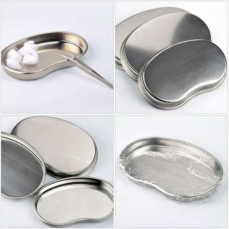 Storage Plates 3pcs Stainless Steel Curved Storage Plates Flat Trays Medical Plates (Silver)
Storage Plates 3pcs Stainless Steel Curved Storage Plates Flat Trays Medical Plates (Silver)