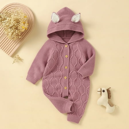 kpoplk Cute Sweaters For Girls Newborn Infant Boys Girls Solid Warm Knitted Sweater Baby Hooded Jumpsuit Romper Girls Sweaters(Pink)
kpoplk Cute Sweaters For Girls Newborn Infant Boys Girls Solid Warm Knitted Sweater Baby Hooded Jumpsuit Romper Girls Sweaters(Pink)