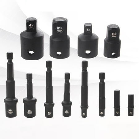 Impact Socket Adapter Extender Set | 1/4 -3/8 -1/2 Impact Driver Conversion Kit