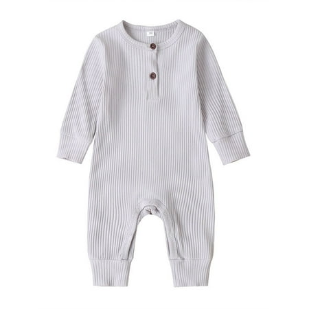 Glonme Solid Color Playsuit Baby Loose Party Jumpsuit Casual Long Sleeve Romper Silver Gray 100cm
Glonme Solid Color Playsuit Baby Loose Party Jumpsuit Casual Long Sleeve Romper Silver Gray 100cm