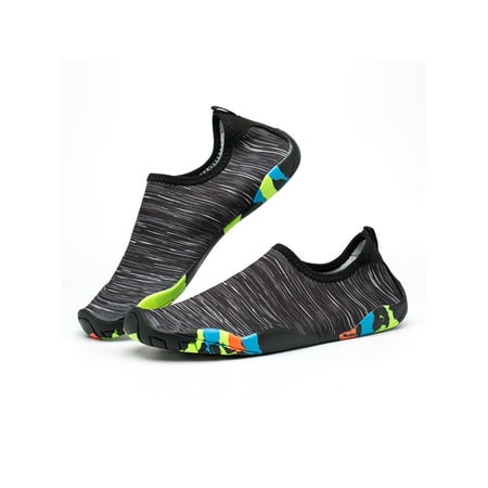 Kesitin Unisex Water Shoes Quick Dry Barefoot Slip On Beach Shoe Anti-Slip Lightweight Aqua Socks Exercise Color Block Flats Black Line 5.5
Kesitin Unisex Water Shoes Quick Dry Barefoot Slip On Beach Shoe Anti-Slip Lightweight Aqua Socks Exercise Color Block Flats Black Line 5.5