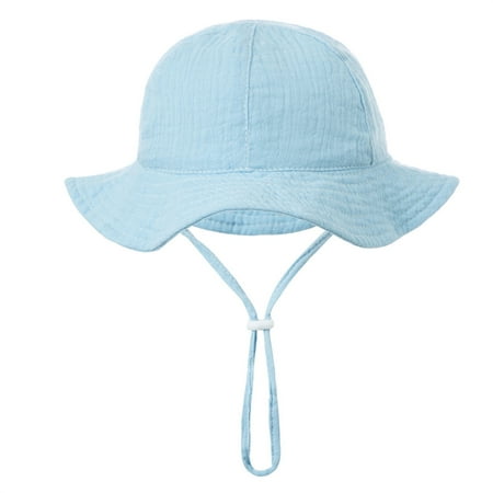 Baby Summer Bucket Hat Sun Protection Infant Wide Brim Fisherman Hat with Chin Strap
Baby Summer Bucket Hat Sun Protection Infant Wide Brim Fisherman Hat with Chin Strap