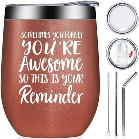 Insulated Tumbler with Lid and Straw - 12 oz Insulated Coffee Mug Travel Coffee Mug Triple Insulated Technology with 2 Lids 2 Metal Straw Brush Set
Insulated Tumbler with Lid and Straw - 12 oz Insulated Coffee Mug Travel Coffee Mug Triple Insulated Technology with 2 Lids 2 Metal Straw Brush Set