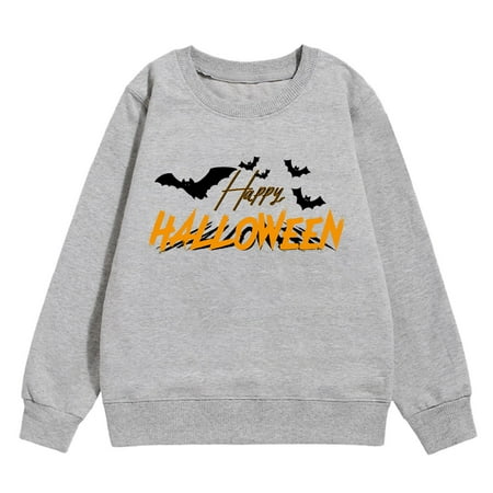 Sweatshirt Girls Autumn Winter Casual Warm Festival Letter Bat Print Long Sleeve Tops Baby Clothes Grey 4 Years-5 Years
Sweatshirt Girls Autumn Winter Casual Warm Festival Letter Bat Print Long Sleeve Tops Baby Clothes Grey 4 Years-5 Years