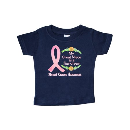 Inktastic My Great Niece is a Survivor Breast Cancer Awareness Gift Baby Boy or Baby Girl T-Shirt
Inktastic My Great Niece is a Survivor Breast Cancer Awareness Gift Baby Boy or Baby Girl T-Shirt