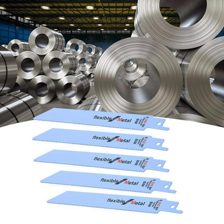 Hand Saw Blade 5Pcs Metal Reciprocating Saw Blade Woodworking Cutter Kit Power Tool 150mm / 5.9inS922BF
Hand Saw Blade 5Pcs Metal Reciprocating Saw Blade Woodworking Cutter Kit Power Tool 150mm / 5.9inS922BF