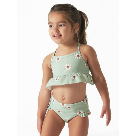 Modern Moments by Gerber Baby and Toddler Girls Ruffle Bikini with UPF 50+ 2-Piece Sizes 12M-5T
Modern Moments by Gerber Baby and Toddler Girls Ruffle Bikini with UPF 50+ 2-Piece Sizes 12M-5T
