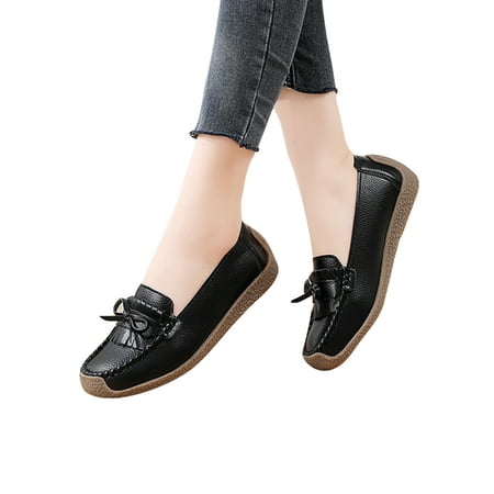 Colisha Womens Lightweight Round Toe Loafers Walking Breathable Boat Shoes Work Bow Tie Flats Black 5
Colisha Womens Lightweight Round Toe Loafers Walking Breathable Boat Shoes Work Bow Tie Flats Black 5