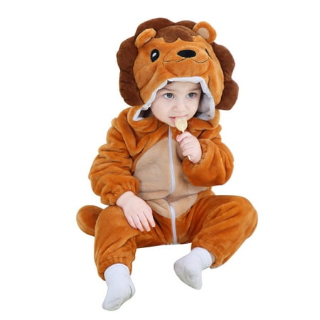 Newborn Baby Snowsuit Fleece Lined Onesie Pajamas Warm Hooded Romper for Infant