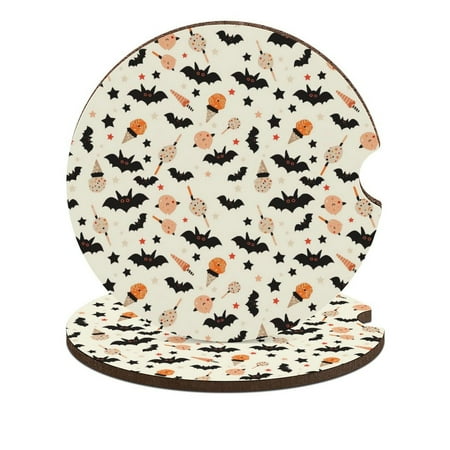 ZHANGS Bats Ice Cream Fun-99 Car Coasters 2PCS Absorbent Car Drink Coasters with Fingertip Grip for Cup Holders Universal Size Auto Accessories for Women/Men
ZHANGS Bats Ice Cream Fun-99 Car Coasters 2PCS Absorbent Car Drink Coasters with Fingertip Grip for Cup Holders Universal Size Auto Accessories for Women/Men
