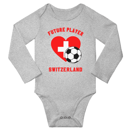 Future Switzerland Soccer Player Baby Long Slevve Bodysuit Jumpsuits (Gray 18-24 Months)
Future Switzerland Soccer Player Baby Long Slevve Bodysuit Jumpsuits (Gray 18-24 Months)