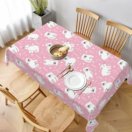 Table Cloth Rectangle Table Pink Cartoon Bear Tablecloth 60 x 90 Inch Wrinkle Resistant Decorative Fabric Table Cover for Dining Party Indoor Outdoor
Table Cloth Rectangle Table Pink Cartoon Bear Tablecloth 60 x 90 Inch Wrinkle Resistant Decorative Fabric Table Cover for Dining Party Indoor Outdoor