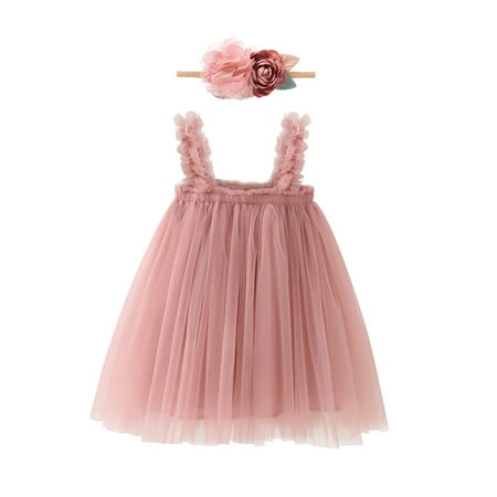 IBTOM CASTLE Toddler Baby Girls Princess Tutu Dress with Flower Headband Wedding Pageant Dresses Birthday Outfit Set for Photo Shoot 18-24 Months Dusty Pink
IBTOM CASTLE Toddler Baby Girls Princess Tutu Dress with Flower Headband Wedding Pageant Dresses Birthday Outfit Set for Photo Shoot 18-24 Months Dusty Pink