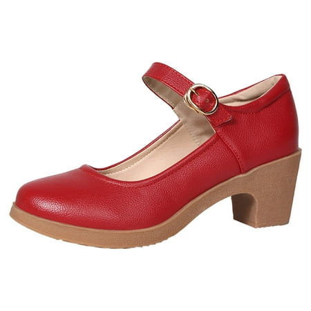 Eudgs Women Casual Shoes Fashionable New Pattern And Pure Color Round Toe Buckle Strap Low Heel Thick Heel Comfortable Shoes Shoes Women Casual Women Slingback Casual Shoes Women Size 12 Casual Womens
Eudgs Women Casual Shoes Fashionable New Pattern And Pure Color Round Toe Buckle Strap Low Heel Thick Heel Comfortable Shoes Shoes Women Casual Women Slingback Casual Shoes Women Size 12 Casual Womens