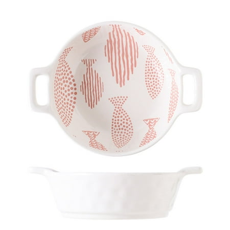 Qeeadeea Ceramic Ramen Bowl With Handle Deep Soup Bowl Set Of 2 Soup Cup Microwave And Oven Safe(21x16x6cm)-white-fish
Qeeadeea Ceramic Ramen Bowl With Handle Deep Soup Bowl Set Of 2 Soup Cup Microwave And Oven Safe(21x16x6cm)-white-fish