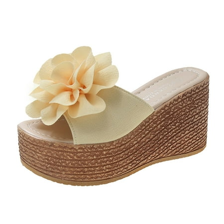 Kenklcie Fashion Spring And Summer Women Sandals Wedge Heel Suede Flower Thick Sole Casual Style
Kenklcie Fashion Spring And Summer Women Sandals Wedge Heel Suede Flower Thick Sole Casual Style
