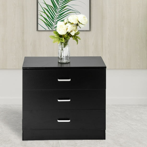 3 Drawers Dressers for Bedroom, Compact Bedroom Side Table Bedside Table, Sturdy Storage Drawers, Night Stands, Storage Cabinet for Bedroom, Living Room, Capacity of 180 lbs, 26" x 13" x 22", Q2775