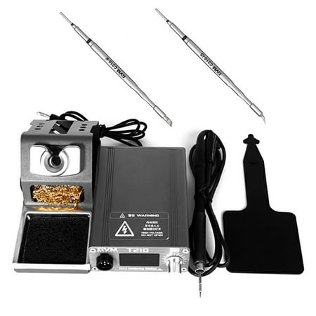 GVM T210 Soldering Station 75W Digital Display Soldering Iron Kit Adjustable Welding Tool 3 Pieces Soldering Pointed Heads
GVM T210 Soldering Station 75W Digital Display Soldering Iron Kit Adjustable Welding Tool 3 Pieces Soldering Pointed Heads