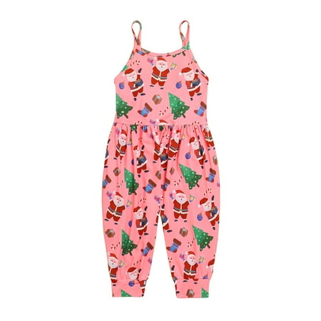 Baby Girls Bodysuits Outfit Christmas Sleeveless Cartoon Prints Romper Jumpsuit With Pocket Clothes For 4-5 Years
Baby Girls Bodysuits Outfit Christmas Sleeveless Cartoon Prints Romper Jumpsuit With Pocket Clothes For 4-5 Years