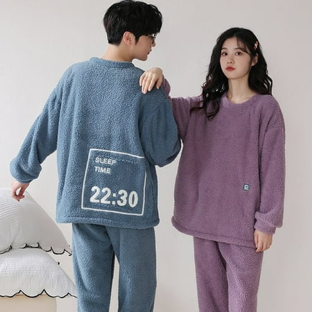 CoCopeaunt Winter Pajamas Women Coral Fleece Homewear Suit Couple Long Pijama Men Thickened Velvet Warm Soft Comfortable Pajamas Set
CoCopeaunt Winter Pajamas Women Coral Fleece Homewear Suit Couple Long Pijama Men Thickened Velvet Warm Soft Comfortable Pajamas Set