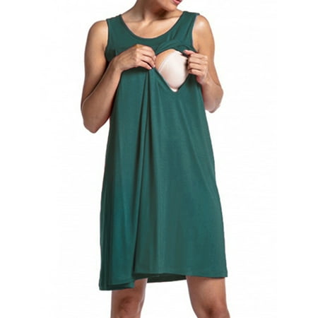 Julycc Pregnant Womens Solid Color Maternity Breatfeeding Nursing Sleeveless Tank Dress
Julycc Pregnant Womens Solid Color Maternity Breatfeeding Nursing Sleeveless Tank Dress
