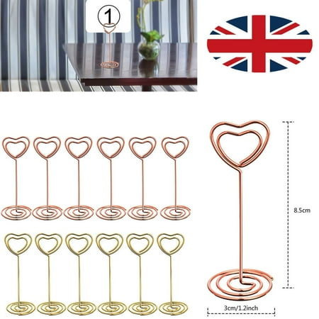 Etereauty 12 Pcs Rose Gold Heart Shape Photo Holder Stands Table Number Holders Place Paper Menu Clips for Weddings
Etereauty 12 Pcs Rose Gold Heart Shape Photo Holder Stands Table Number Holders Place Paper Menu Clips for Weddings