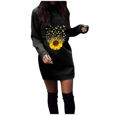 Aueoeo Women s Casual Dresses Winter Formal Dresses for Women Women s Fashion Casual Comfortable Long Sleeve Solid Round-Neck Print Dress
Aueoeo Women s Casual Dresses Winter Formal Dresses for Women Women s Fashion Casual Comfortable Long Sleeve Solid Round-Neck Print Dress
