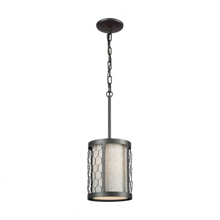 Oil Rubbed Bronze 1-Light Mini Pendant with Grey Linen Fabric Shade with Wire Mesh -Modern Farmhouse Style Pendant Light Oil Rubbed Bronze Finish
Oil Rubbed Bronze 1-Light Mini Pendant with Grey Linen Fabric Shade with Wire Mesh -Modern Farmhouse Style Pendant Light Oil Rubbed Bronze Finish