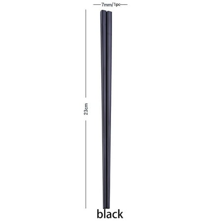 YUEHAO 1Pair Stainless Steel Tableware Colorful Length 23cm Chopsticks Black
YUEHAO 1Pair Stainless Steel Tableware Colorful Length 23cm Chopsticks Black