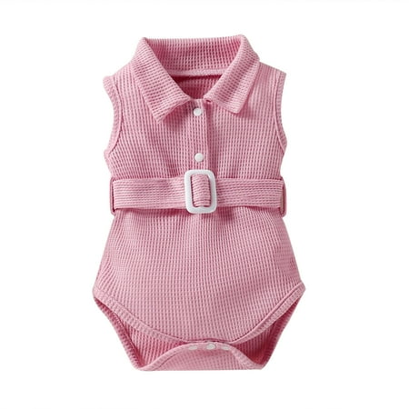 Newborn Baby Boy Girl Clothes Infant Romper Bodysuits Toddler Baby Girl Fashion Cute Comfortable Solid Color Belt Sling Romper Jumpsuit Pink 12-18 Months
Newborn Baby Boy Girl Clothes Infant Romper Bodysuits Toddler Baby Girl Fashion Cute Comfortable Solid Color Belt Sling Romper Jumpsuit Pink 12-18 Months